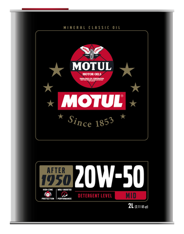 Motul 20W50 Classic Performance Oil - 10x2L - 110621