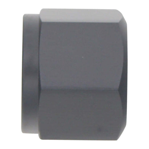 DeatschWerks 8AN Female Flare Cap - Anodized Matte Black - 6-02-0715-B