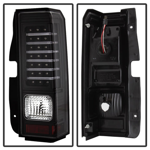 xTune Hummer H3 06-09 ( Non H3T ) LED Tail Lights Black ALT-ON-HH306-LED-BK - 5017697