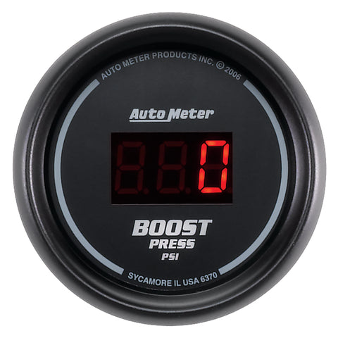 Autometer SportComp 52mm Digital 0-60 PSI Boost Gauge - 6370