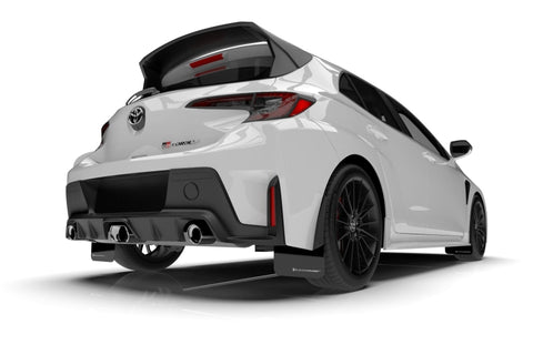 Rally Armor 23-26 Toyota GR Corolla Black Mud Flap w/Light Blue Logo - MF89-UR-BLK-NB
