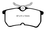 EBC 13+ Ford Fiesta 1.6 Turbo ST Redstuff Rear Brake Pads - DP31218C