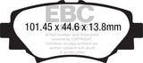 EBC 14+ Mazda 3 2.0 (Japan Build) Ultimax2 Rear Brake Pads - UD1729