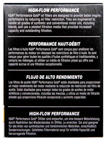 K&N Performance Oil Filter for 15-16 Hyundai Genesis Sedan 3.8L V6 - HP-7035
