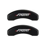 MGP 4 Caliper Covers Engraved Front & Rear No bolts/Sport Red finish silver ch - 10119SSP1RD