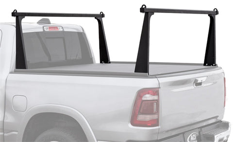 Access ADARAC Al Uprights 24in Vert Pro Kit (2 Uprights w/1 66in Cross Bar) Matte Black Truck Rack - 4005597
