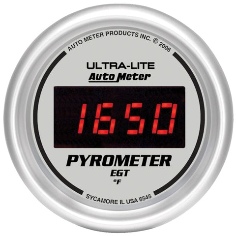 Autometer Ultra-Lite 52MM 0-2000 Degree Digital Pyrometer - 6545