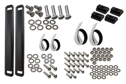 Fishbone Offroad Jeep Storage/Bed Rack Tie Down Kit Stainless Steel - FB21260