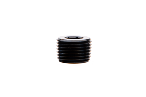 Fleece Performance Universal 3/8in NPT Hex Socket Plug - Black - FPE-NPT-38