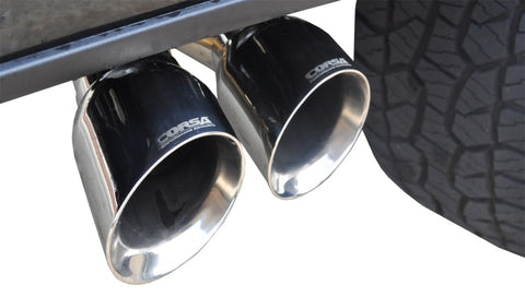 Corsa 15-20 Ford F-150 3.5L Eco (Super Crew Cab) Polished Sport Single Side Dual 4in Tips CB Exh - 14836