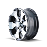 ION Type 136 14x6 / 5x114.3 BP / 0mm Offset / 83.82mm Hub Black/Machined Wheel - 136-4665BX