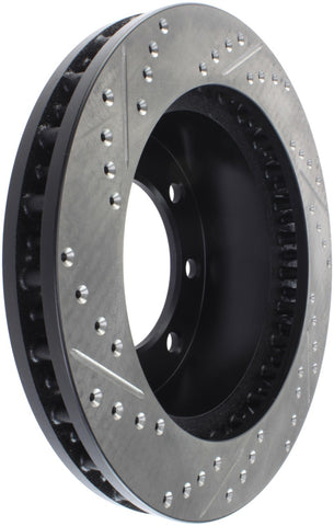 StopTech 00-05 Ford Excursion 4WD / 99-04 F250/F350 Pickup Front Slotted & Drilled Left Rotor - 127.65086L