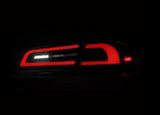 AlphaRex 12-21 Tesla Model S LUXX-Series LED Tail Lights - Black/Red (US Models Only) - 601130