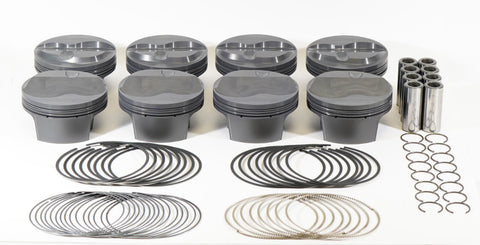 Mahle MS Piston Set SBF 331ci 4.030in Bore 3.25in Stroke 5.4in Rod .927 Pin 7cc 11.3 CR Set of 8 - 930247030