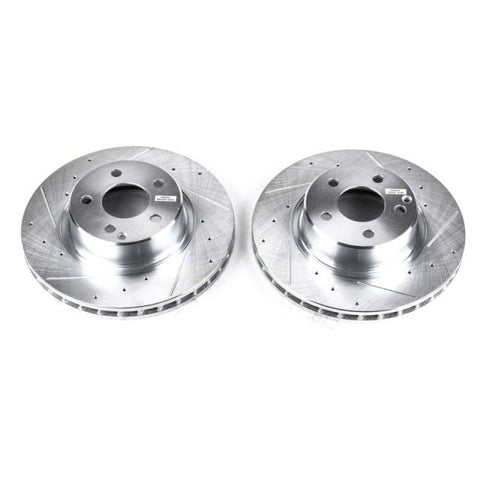 Power Stop 03-06 Mercedes-Benz CL500 Front Evolution Drilled & Slotted Rotors - Pair - EBR860XPR