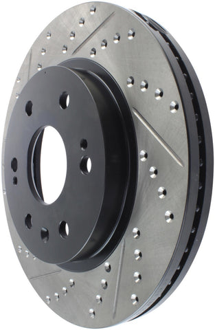 StopTech 05-10 GMC Sierra 1500 (w Rear Drum) / 07-09 GMC Yukon Front Right Slotted & Drilled Rotor - 127.66057R