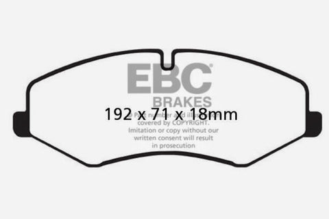 EBC 10-14 Land Rover LR4 5 Ultimax2 Front Brake Pads - UD1425