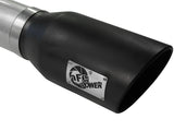 aFe MACHForce XP 5in DPF-Back Stainless Steel Exh Sys, Black tip, Ford Diesel Trucks 08-10 V8-6.4L - 49-43054-B