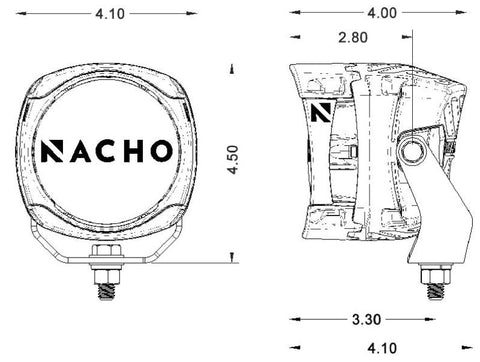 ARB Nacho 4in Offroad / SAE Combo White LED Light - PM461