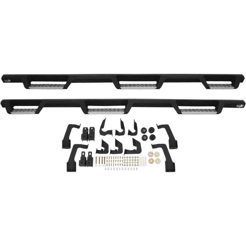 Westin 14-18 Chevrolet Silverado 1500 DC 6.5ft Bed HDX Stainless Drop W2W Nerf Step Bars - Tex. Blk - 56-5345952