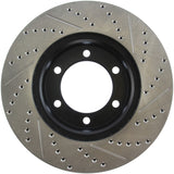 StopTech 00-06 Toyota Tundra / 01-07 Toyota Sequoia Front Right Slotted & Drilled Rotor - 127.44118R