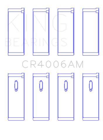 King Engine Bearings Renault R-18 (Size +0.50mm) Connecting Rod Bearing Set - CR4006AM0.5