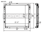 Koyo Toyota 10-13 Tundra 4.6L/07-13 Tundra 5.7L V8 (AT) Racing Radiator *Requires SK-C13* - HH012076