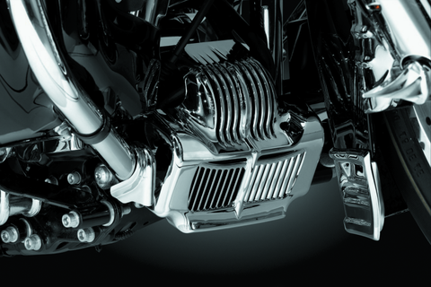 Kuryakyn Oil Cooler Cover 11-16 Touring Chrome - 7784