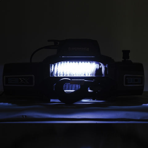 Superwinch 12000 LBS 12V DC 3/8in x 80ft Synthetic Rope SX 12000SR Winch - Graphite - 1712201