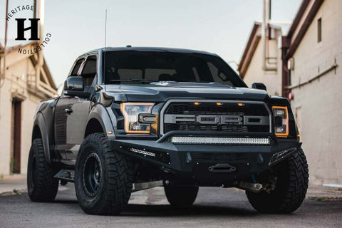 Addictive Desert Designs 17-18 Ford F-150 Raptor HoneyBadger Front Bumper w/ Winch Mount - F117382860103