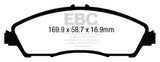 EBC 14+ Acura MDX 3.5 Yellowstuff Front Brake Pads - DP43024R