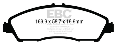 EBC 14+ Acura MDX 3.5 Greenstuff Front Brake Pads - DP63024