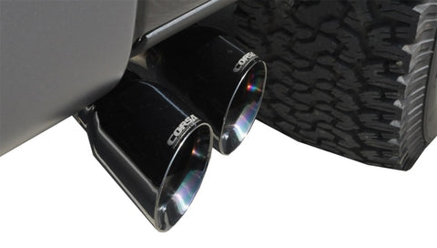 Corsa 11-14 Ford F-150 Raptor 6.2L V8 145in Wheelbase Black Xtreme Cat-Back Exhaust - 14760BLK