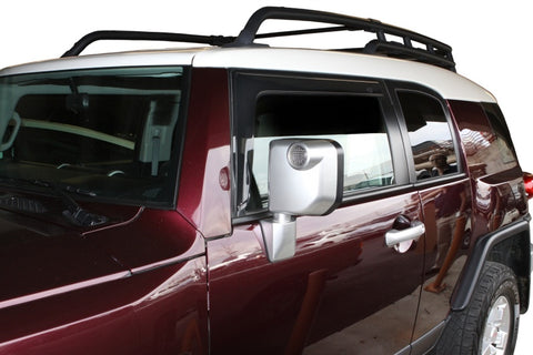 AVS 07-14 Toyota FJ Cruiser Ventvisor Outside Mount Window Deflectors 2pc - Smoke - 92735