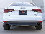 aFe 17-19 Audi A4 (L4-2.0L) MACH Force-Xp Stainless Steel Axle-Back Exhaust System - Black Tip - 49-36419-B