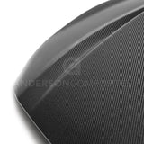 Anderson Composites 2018 Ford Mustang Double Sided Type-CJ 4in Carbon Fiber Cowl Hood - AC-HD18FDMU-CJ-DS