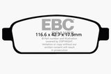 EBC 13+ Buick Encore 1.4 Turbo Yellowstuff Rear Brake Pads - DP42066R