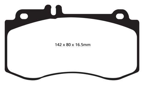 EBC 10+ Mercedes-Benz E350 3.5 AMG Sport Package Yellowstuff Front Brake Pads - DP41857R