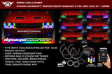 Oracle 15-23 Dodge Challenger Dynamic Surface Mount Headlight Halo Kit - - 3989-332