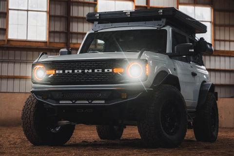 DV8 Offroad 21-22 Ford Bronco Competition Series Front Bumper - FBBR-04