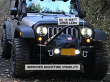 Raxiom 97-18 Jeep Wrangler TJ & JK 6-LED Headlights w/ Partial Halo- Blk Housing (Clear Lens) - J135442