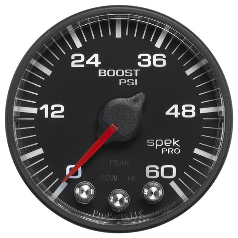 Autometer Spek-Pro 52.4mm 0-60 PSI Digital Stepper Motor Boost Gauge - P304328