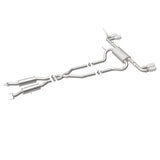 MagnaFlow Cat Back, SS, 2.5in, Quad Split Polish 4in tip 14-15 Jeep Grand Cherokee 3.6L/5.7L V6/V8 - 19193