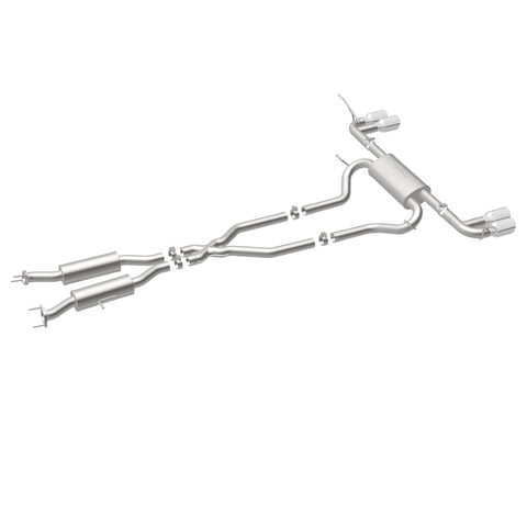 MagnaFlow Cat Back, SS, 2.5in, Quad Split Polish 4in tip 14-15 Jeep Grand Cherokee 3.6L/5.7L V6/V8 - 19193
