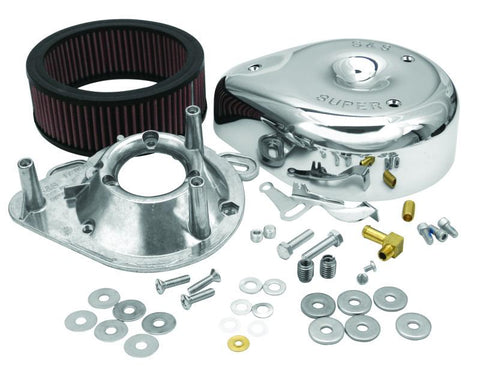 S&S Cycle 84-92 BT/86-90 Sportster Models Teardrop Chrome Air Cleaner Cover for S&S Super E/G Carb - 17-0399