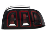 Raxiom 96-98 Ford Mustang Icon LED Tail Lights- Black Housing (Smoked Lens) - 389876
