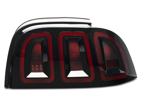 Raxiom 96-98 Ford Mustang Icon LED Tail Lights- Black Housing (Smoked Lens) - 389876