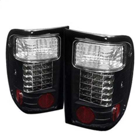 Spyder Ford Ranger 01-05 LED Tail Lights Black ALT-YD-FR98-LED-BK - 5003836