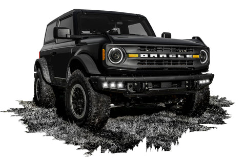 ORACLE Lighting 21-22 Ford Bronco Triple LED Fog Light Kit for Steel Bumper - White - 5890-001