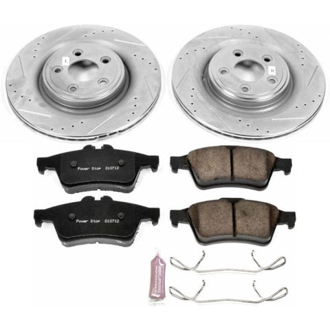 Power Stop 10-15 Jaguar XF Rear Z23 Evolution Sport Brake Kit - K6279